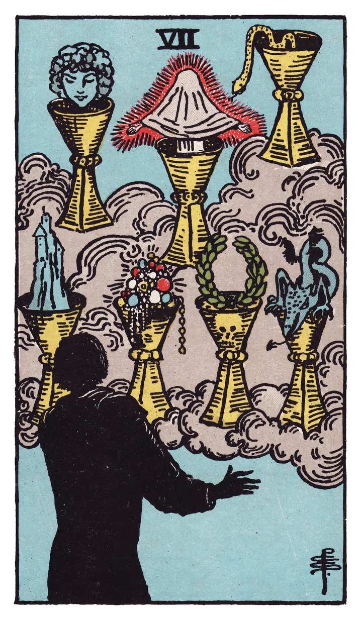 カップの7（Seven of Cups）タロットカード