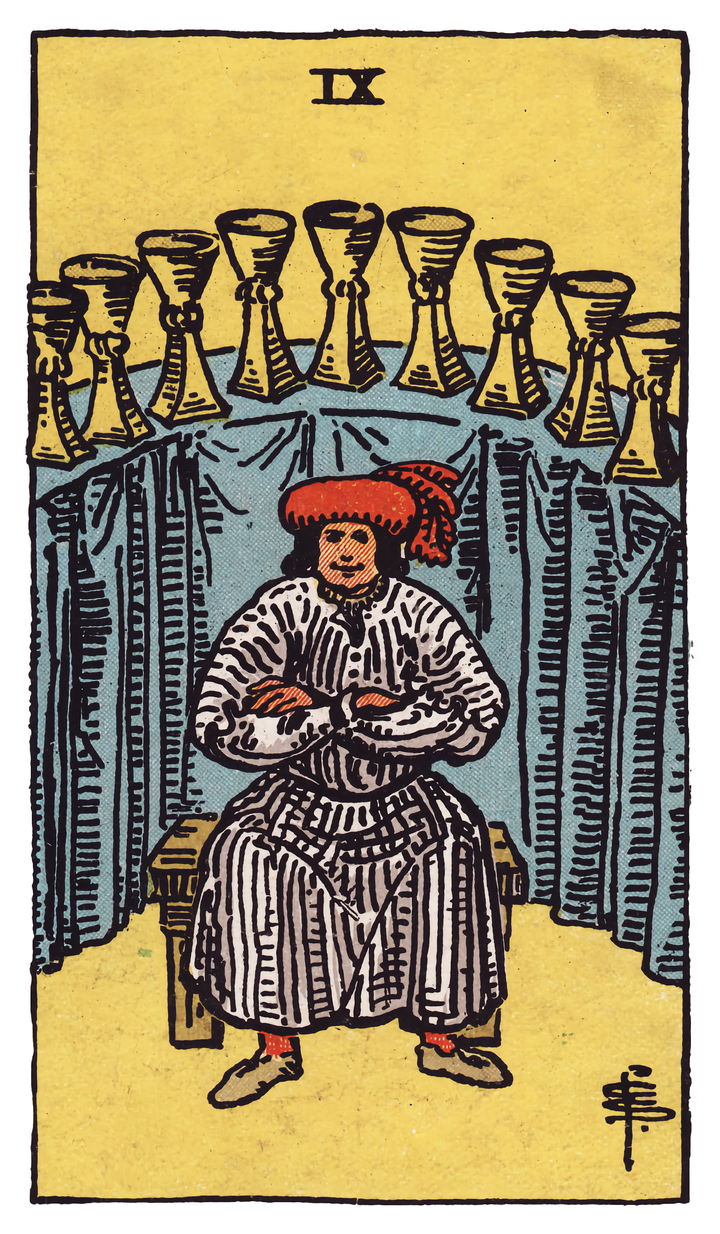 カップの9（Nine of Cups）タロットカード