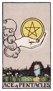 ペンタクルのエース（Ace of Pentacles）