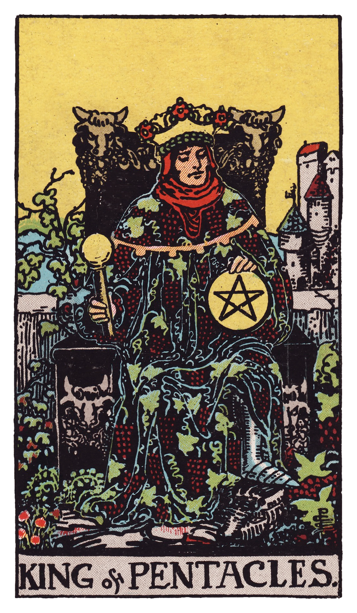 ペンタクルのキング(King of Pentacles)タロットカード