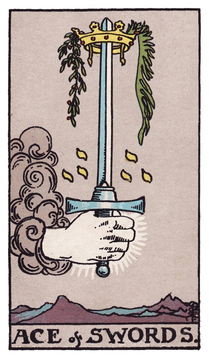 ソードのエース（Ace of Swords）タロットカード