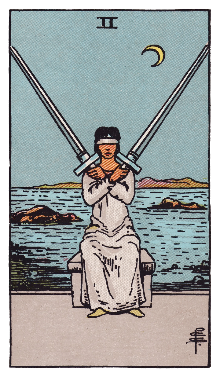 ソードの2（Two of Swords）タロットカード