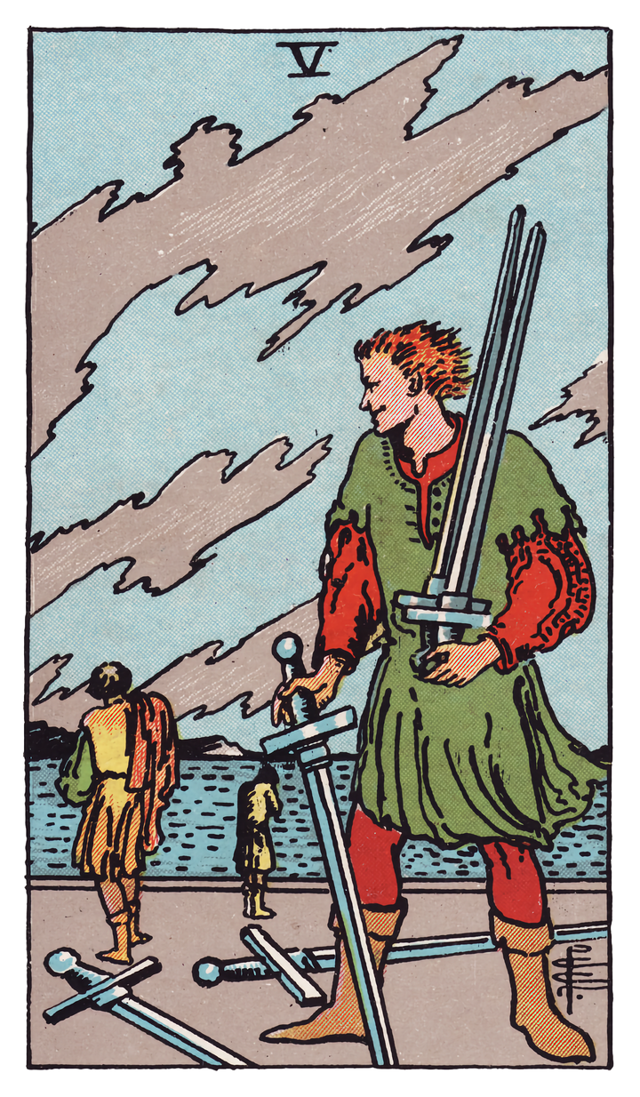 ソードの5（Five of Swords）タロットカード