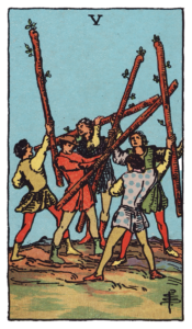 ワンドの5（Five of Wands）