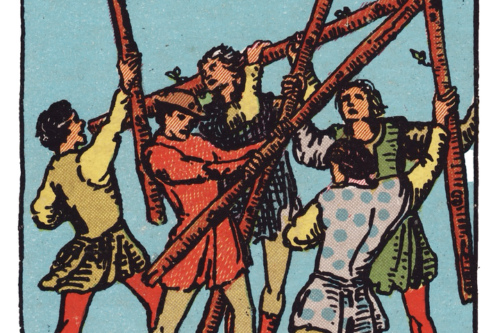 ワンドの5(Five of Wands)