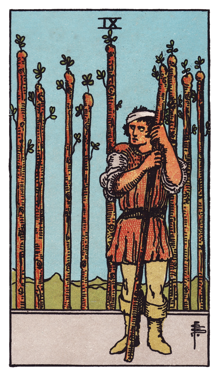 ワンドの9（Nine of Wands）タロットカード