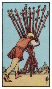 ワンドの10（Ten of Wands）