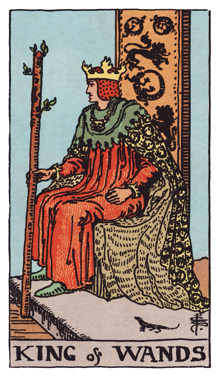 ワンドのキング（King of Wands）タロットカード