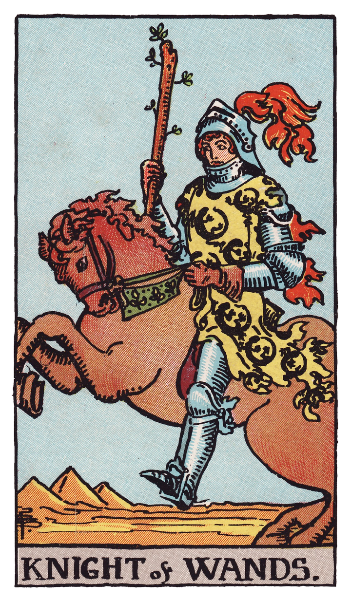 ワンドのナイト（Knight of Wands）タロットカード