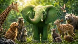 人気者のゾウ(グリーン)の性格や相性について