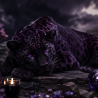 落ち込みの激しい黒ヒョウ(パープル)の性格や相性について