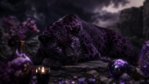 落ち込みの激しい黒ヒョウ(パープル)の性格や相性について