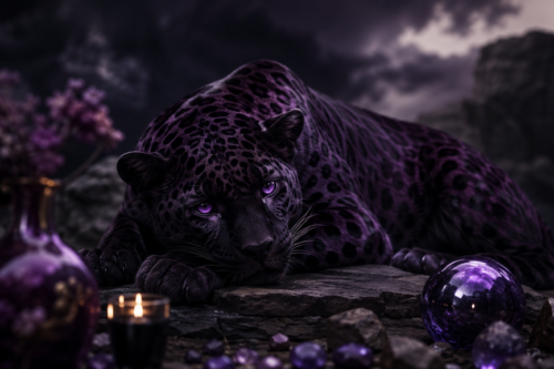 落ち込みの激しい黒ヒョウ(パープル)の性格や相性について