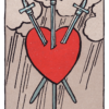 ソードの3(Three of Swords)の意味|正位置・逆位置【タロット小アルカナ】